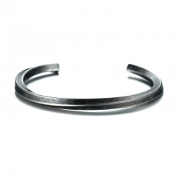 vintage Steel Bracelet - Twisted Men's cuff Bangle