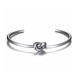 Knot Steel Bracelet - Men's cuff Bangle