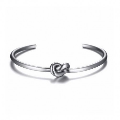 Knot Steel Bracelet - Men's cuff Bangle