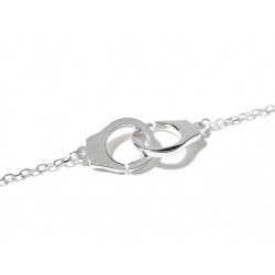 Bracelet menotte en argent 925 - Menottes femme