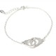 Handcuff bracelet in silver 925. Handcuffs woman