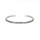 Jonc fin en Argent 925 - Bracelet motif ethnique Indien - Bijou homme