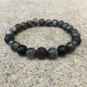 Bracelet perle pavée de Zircon Labradorite Onyx Hématite Pierre de Lave (Homme Femme)