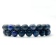 Bracelet DOUBLE Perle Onyx et Oeil de tigre / fermeture style shamballa (mixte homme femme)