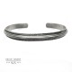 Bracelet jonc large style vintage en Argent 925 forme triangle - Bijou homme