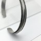 Large bangle 925 Sterling silver vintage style - Men's jewelery