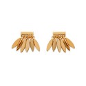 Gold plated stud earrings - L'INDIENNE