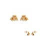 Gold plated stud earrings - L'INDIENNE