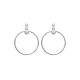 925 silver circle earrings with inlaid zircons - DÉESSE