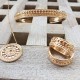 Double row gold plated Bangle Bracelet - L'ELEGANTE