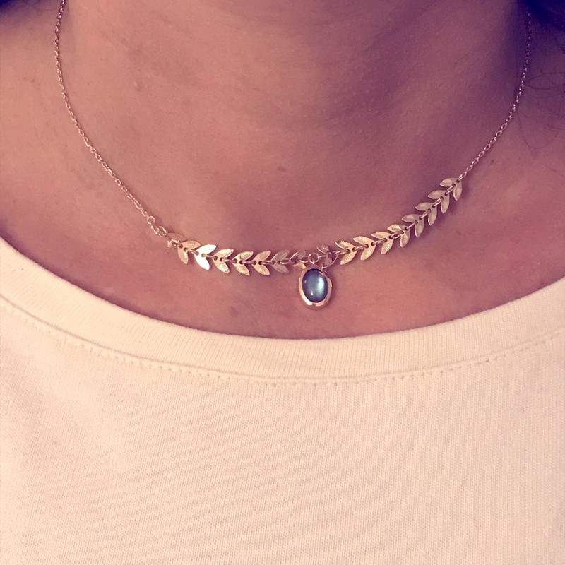 Pendant Cle Deesse gold plated.
