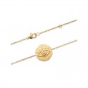 Gold plated bracelet, lucky charm, evil eye - NAZAR - Matt gold finish