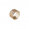Large five rings ring gold plated - Bazar Chic - multi rings ring, accumulation,