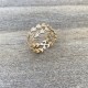 Laurel leaf ring interlaced gold plated - LAURIER - Fine ring, trendy ring