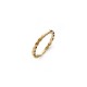 Bague anneau plaqué or, bague empilable et cumulable, bague fine, bague de phalange, motif ovale - BAZAR CHIC -