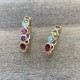 Multicolored stone ring, simple stone ring - BAZAR CHIC -