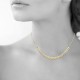 Gold plated laurel leaf chain necklace - LAURIER