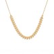 Gold plated laurel leaf chain necklace - LAURIER