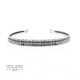 Jonc en Argent 925 - Bracelet gravure ethnique touareg - Bijou homme