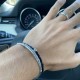 Jonc en Argent 925 - Bracelet gravure ethnique touareg - Bijou homme