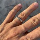 Mens sterling silver ring - Tuareg ethnic engraving - Men's jewelry