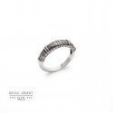 Bague homme argent 925 - Gravure ethnique touareg - Bijou homme