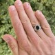 Bague homme avec pierre noire - Onyx ovale - Bijou argent 925