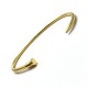 Bracelet clou luxe, jonc doré a l'or fin 18 carats - Bijou homme