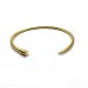 Nail bracelet, luxury bangle gilded with fine 18K gold - Men's jewelry