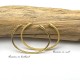 Nail bracelet, luxury bangle gilded with fine 18K gold - Men's jewelry