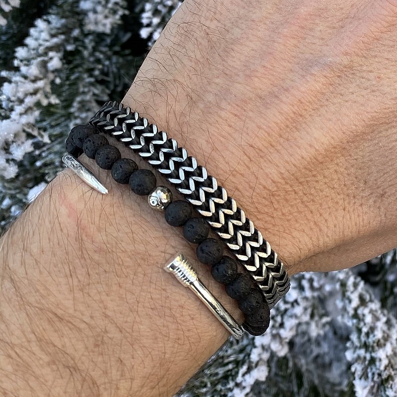 Bracelet chaîne maille épaisse pour homme Argent 925