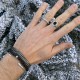 Nail bracelet, luxury bangle sterling silver - Men's jewelry