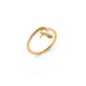 18K Gold Plated Interlaced Snake Ring - SNAKE -