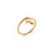 Bague serpent entrelacé plaqué or 18K - SNAKE -