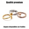Ring "Nail premium version" silver, gold, Pink gold, (man woman love spike studs steel)