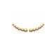 Gold plated earrings set with zircons - Earlobe contour - DÉESSE