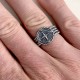 Bague homme argent 925 - Gravure ethnique touareg - Bijou homme