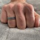 Ethnic ring in sterling silver - Men's ring