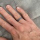 Ethnic ring in sterling silver - Men's ring