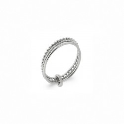 Bague trois anneaux en argent 925 - SOFIA - Bague semainier Bague fine multi anneaux