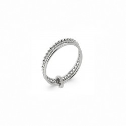 Three ring ring in 925 silver - SOFIA - Weekly ring, thin multi-ring