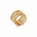 Ten rings ring gold plated - SOFIA - Weekly ring Large ring
