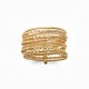 Ten rings ring gold plated - SOFIA - Weekly ring Large ring