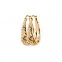 Tuareg hoop earrings in gold plated SOFIA