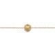 Gold plated heart bracelet on sunburst - AMOUR - Sun love