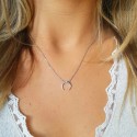 Collier petite corne en argent 925 - NINA