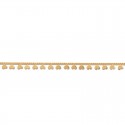 Dangle heart bracelet 18K gold-plated - AMOUR -