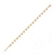 Radiant dangle heart bracelet 18K gold-plated - AMOUR -