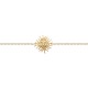 Gold plated bracelet, good luck, evil eye and sun - NAZAR -