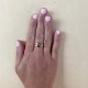 Gold Plated Laurel Leaf ring with Labradorite Stone LAURIER 1032270615